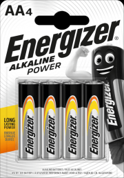 Baterie pro sejfy BTV ALPHA Energizer Alkaline Power AA / 4 LR6