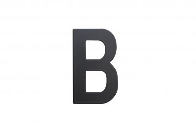 Nerezové písmeno "B" v plochém „2D“ provedení RICHTER RN.75L.B.CE